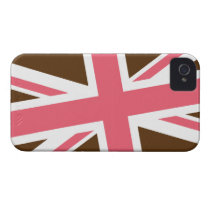 英国旗のiPhoneの場合(ブラウンかピンク) Case-mate Iphone 4 ケース