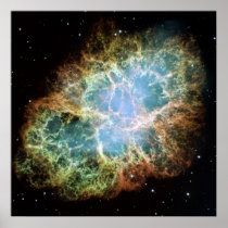 蟹星雲のHubbleの巨大なモザイク ポスター