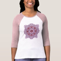 装飾的なファンタジーの花のTシャツ