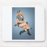 軍隊のAlリオによるCamo #6の軍のPinupの女の子 マウスパッド
