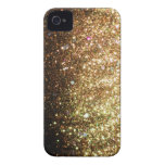 金のきらめきのiPhoneのクリスマスの場合 casemateケース