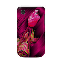 金属チューリップの紫色のあずき色 SAMSUNG GALAXY カバー