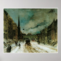 雪(第57 St. NYC)との通り場面1902年
