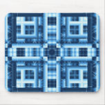 青く幾何学的なMousepad