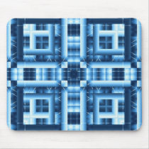青く幾何学的なMousepad