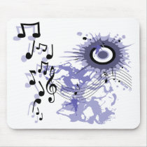 音楽グラフィックMousepad マウスパッド