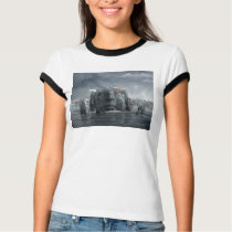 音楽バンド80sスタイルの顧客用白いTシャツ