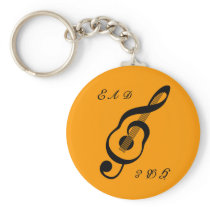 音響guitar2 Keychain キーホルダー