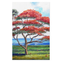 高貴なPoincianaの木の芸術 オリジナルレター用品