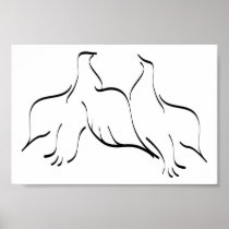 鳩のカップルClipart