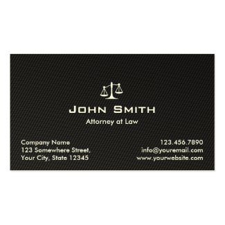 黒いカーボン繊維の弁護士または弁護士の名刺 名刺
