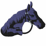 黒い種馬の馬によって刺繍されるワイシャツ
