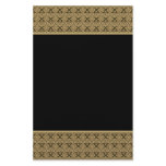 黒い金の倍のダマスク織の文房具 レター用品