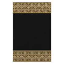 黒い金ゴールドの倍のダマスク織の文房具 オリジナルレター用品