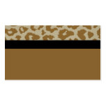 黒いstrickバスカードを持つヒョウ