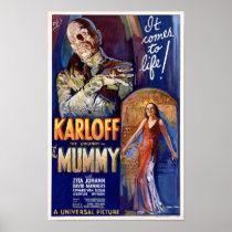 1932年からのボリス・カーロフが付いているミイラポスター