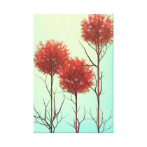 24 x 36の超現実的な現代的の花のキャンバス