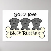 3人の黒いロシア人 プリント