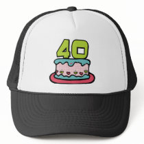 40歳のバースデー・ケーキ トラッカーキャップ