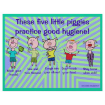 5つの小さいpiggiesのフライヤ