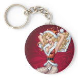 Alリオによってカスタマイズ可能なセクシーなブロンドのクリスマスPin キーホルダー