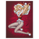 Alリオによってカスタマイズ可能なセクシーなブロンドのクリスマスPin チラシ広告