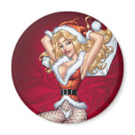 Alリオによってカスタマイズ可能なセクシーなブロンドのクリスマスPin マグネット
