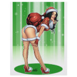 Alリオによるクリスマスのギフトが付いているセクシーなサンタの助手 チラシ広告
