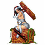 Alリオによるセクシーなサンタのクリスマスプレゼントの原物 フォトスカルプチャー