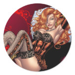 Alリオによるランジェリーのcustomizablesのセクシーで赤い頭部 シール