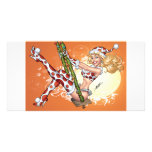 Alリオによる振動のセクシーなクリスマスのPinupの女の子 フォトカード