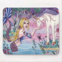 Aliya -人魚およびユニコーンMousepad マウスパッド