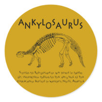 Ankylosaurusのステッカー シール