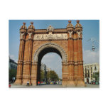 Arc De Triomfのバルセロナの郵便はがき