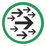 Arrows Round Stickers