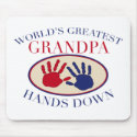 Best Grandpa Hands Down マウスパッド