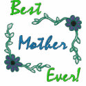 Best Mother Ever 刺繍入りシャツ
