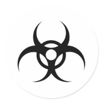 biohazardの不用な記号 シール