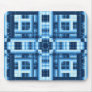 Blue Geometric Mousepad
