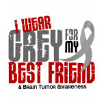 Brain Tumor I Wear Grey For My Best Friend 6.2 T Shirts