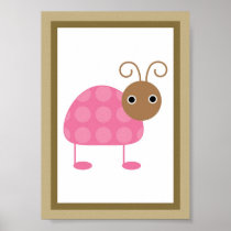 Bug Wall Art 5X7果実の庭の女性 ポスター