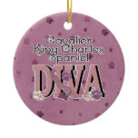 Cavalier King Charles Spaniel DIVA Christmas Tree Ornaments