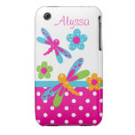 Dragonflies Pink/Blue iPhone 3G/3GS Case-Mate