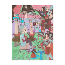 faustine、郵便はがきによるsurrealisticスケッチ