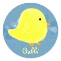 Gabbiのかわいい赤ん坊のひよこのステッカー