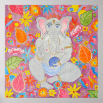 Ganeshのキャンバスポスター