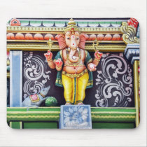 Ganeshの偶像の彫刻 マウスパッド