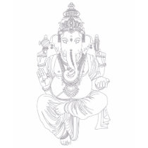 ganesha.grey tシャツ