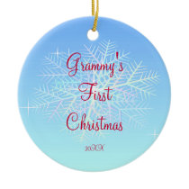 Grammyの最初クリスマスの雪片の装飾 クリスマスオーナメント