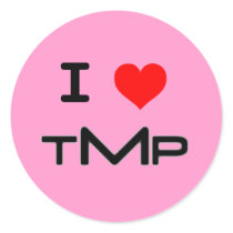 I LUV TMP (ピンク) シール・ステッカー